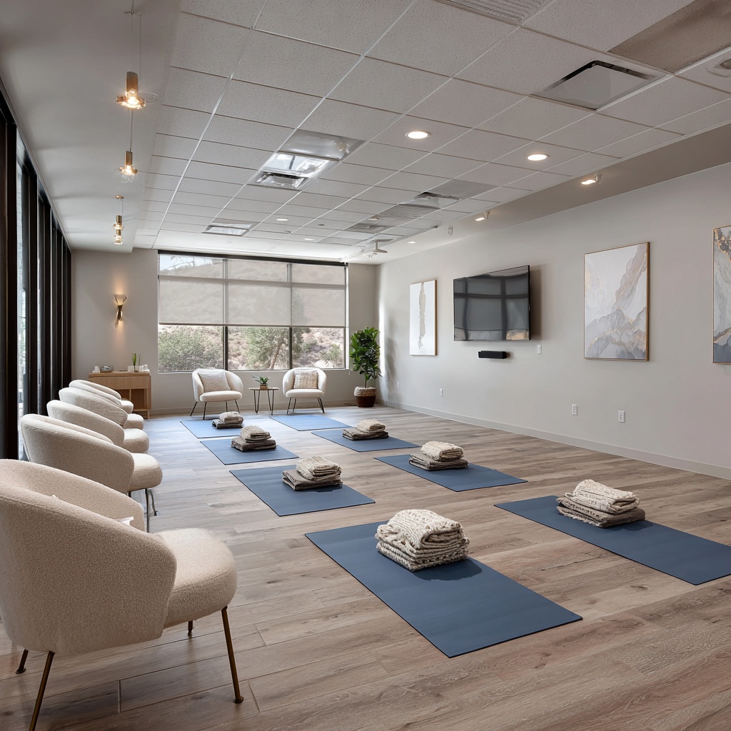 MDNT Rehab campus common area in Camarillo